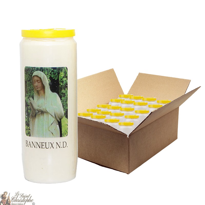 Velas de Novena Virgen de los pobres de Banneux N.D. - 20 piezas