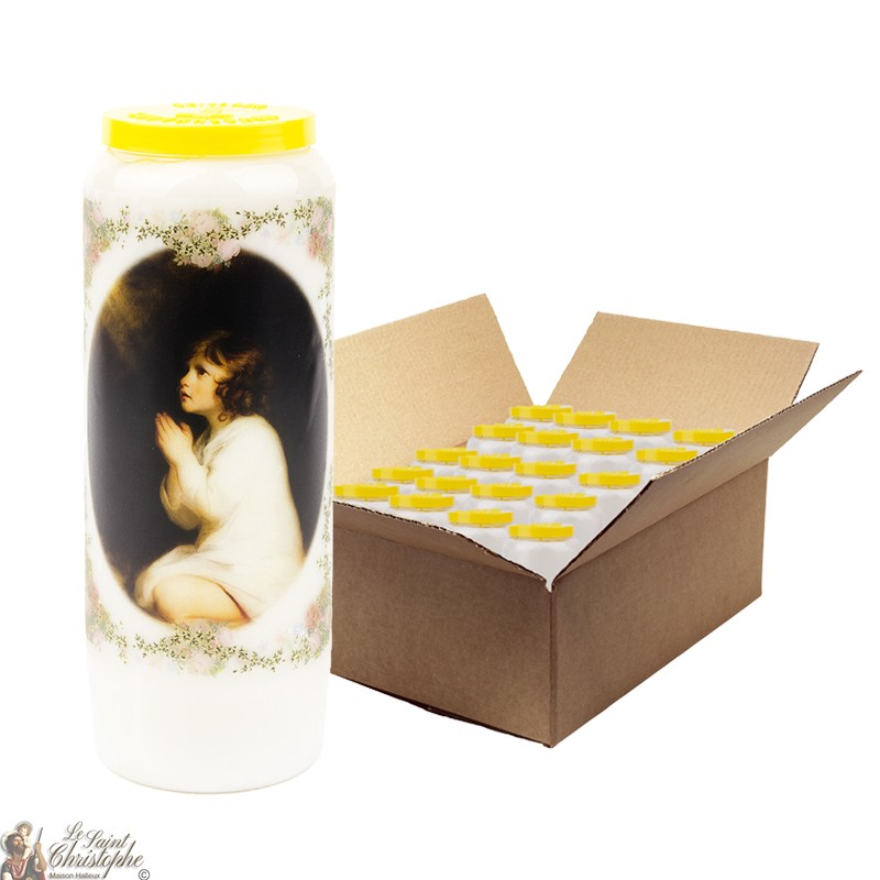 Ave María, velas de novena - 20 piezas