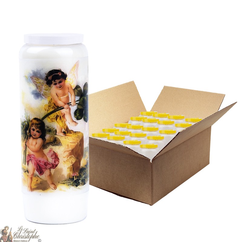 Velas Novena Vintage Angel - 20 piezas