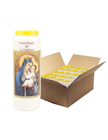 Velas de Novena de la Virgen María de Lourdes - 20 piezas