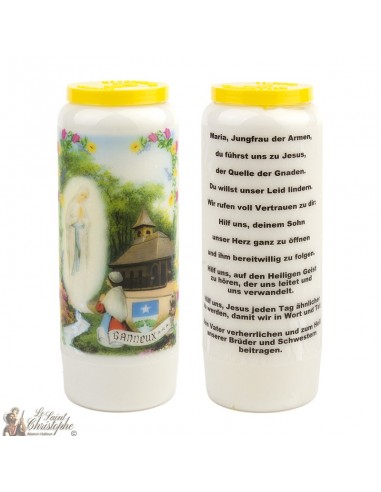 Velas de Novena Virgen de los pobres de Banneux N.D. - 20 piezas