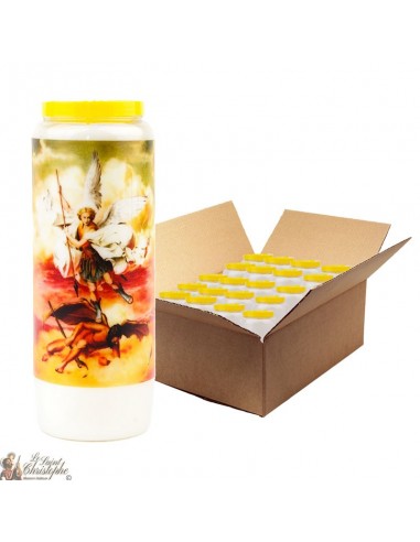 Saint Michel Novena Candles - Model 1 - 20 pieces