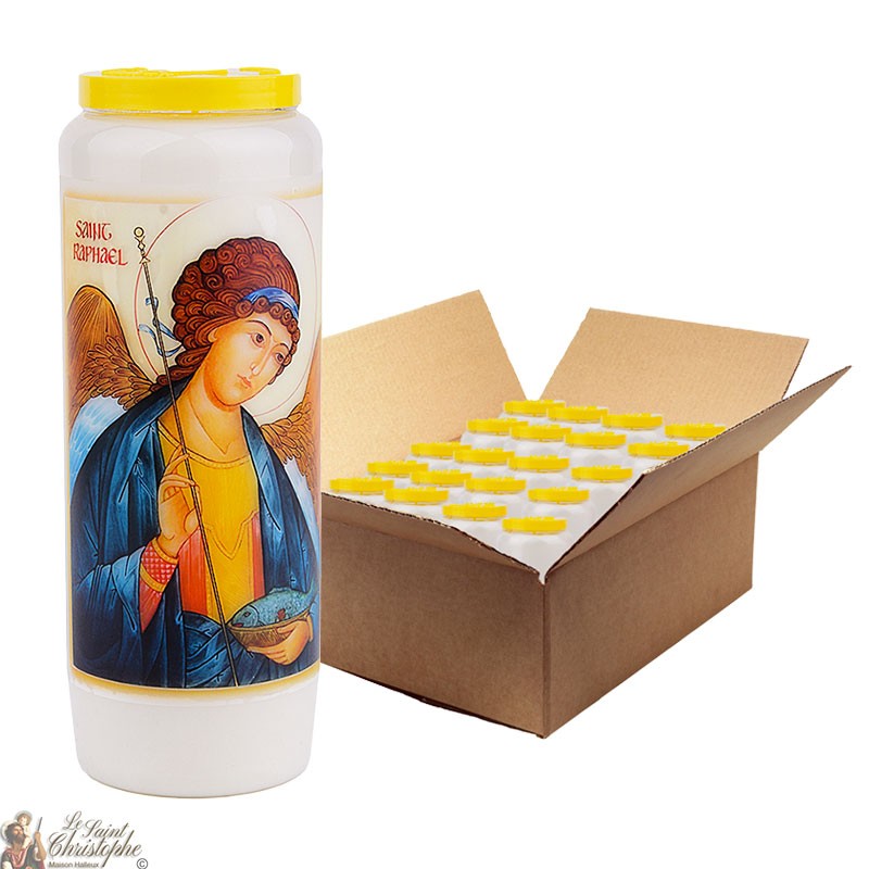 Velas Novena San Rafael - Modelo 1 - 20 piezas