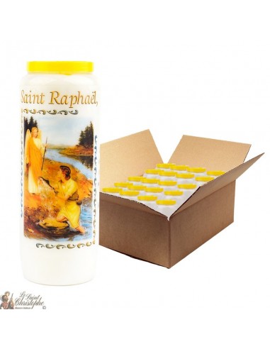 Candele Saint Raphael Novena - Modello 2 - 20 pezzi