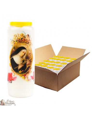 Saint Rita Novena Candles - Model 1 - 20 pieces