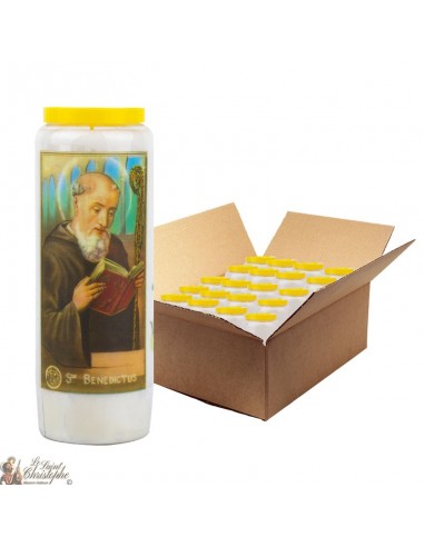 Saint Benedict Novena Candles - Model 2 - 20 pieces