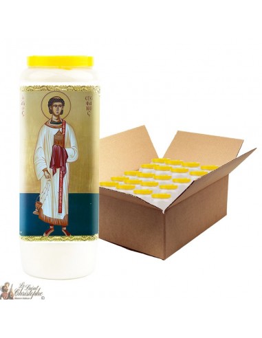 Novena candles for Saint Stephen - 20 pieces