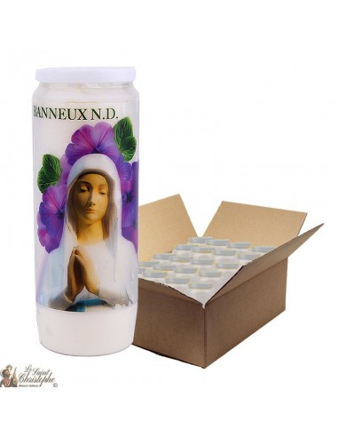 Velas de Novena Virgen de los pobres de Banneux N.D. - 20 piezas