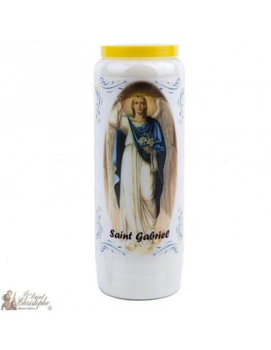 Vela de novena de San Gabriel con aroma de salvia - 2