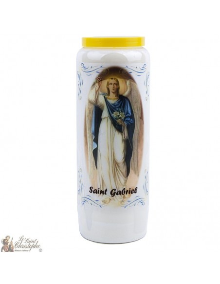 Vela de novena de San Gabriel con aroma de salvia - 2