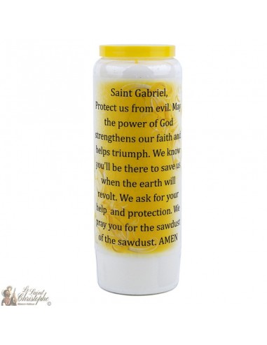 Vela de novena de San Gabriel con aroma de salvia - 2