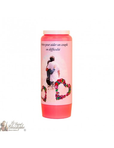 Pink Novena Candle - Een paar in moeilijkheden helpen