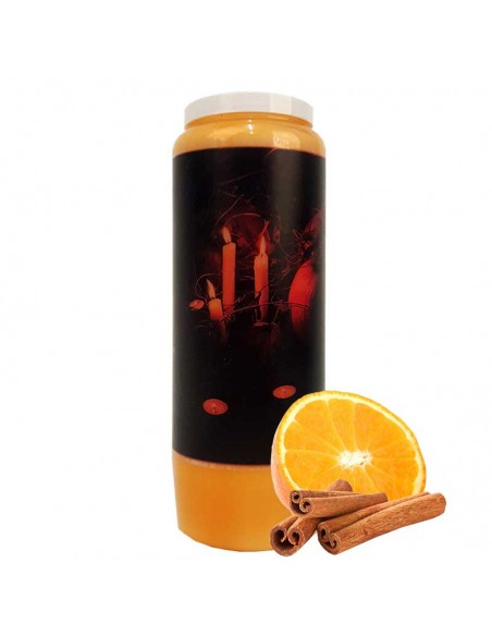 Vela de la novena Halloween aroma naranja y canela Calabaza Samhain 2