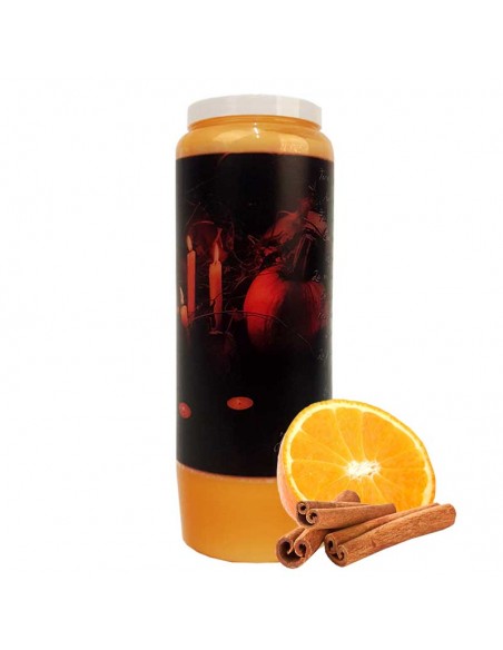 Vela de la novena Halloween aroma naranja y canela Calabaza Samhain 2