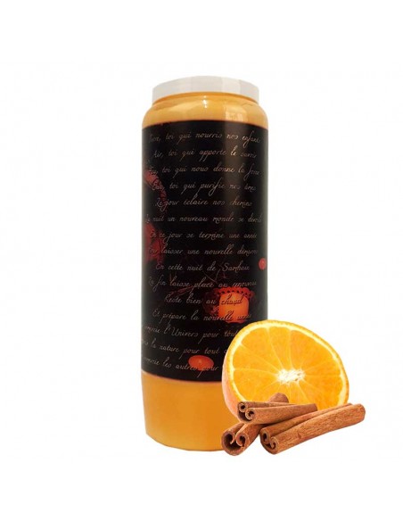 Vela de la novena Halloween aroma naranja y canela Calabaza Samhain 2