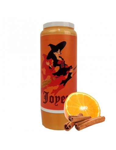 Halloween novene kaars oranje-kaneel geur - Heks