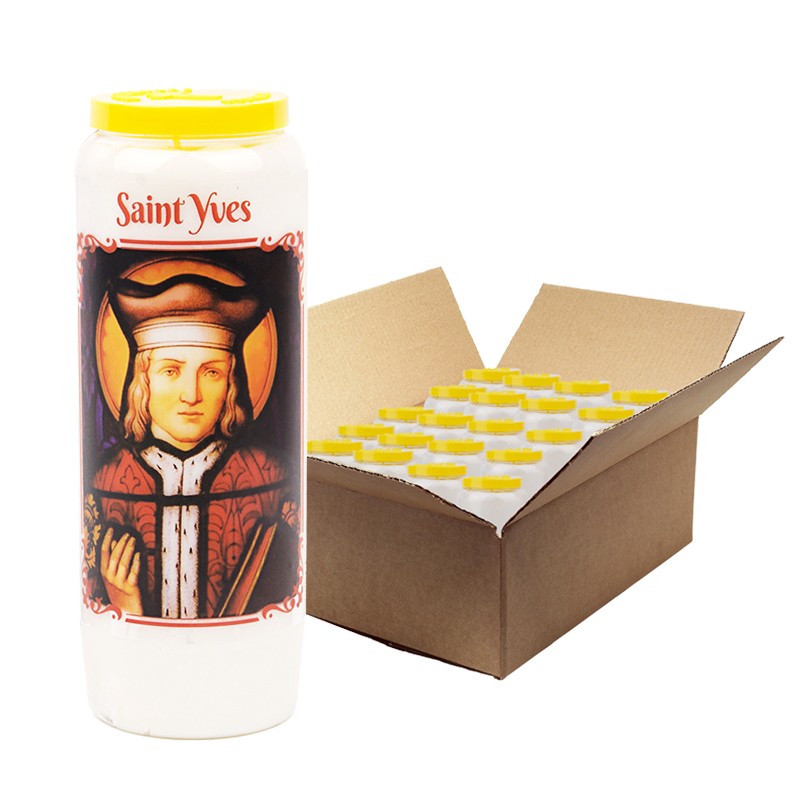 Velas de la novena de Saint Yves - caja de 20 unidades