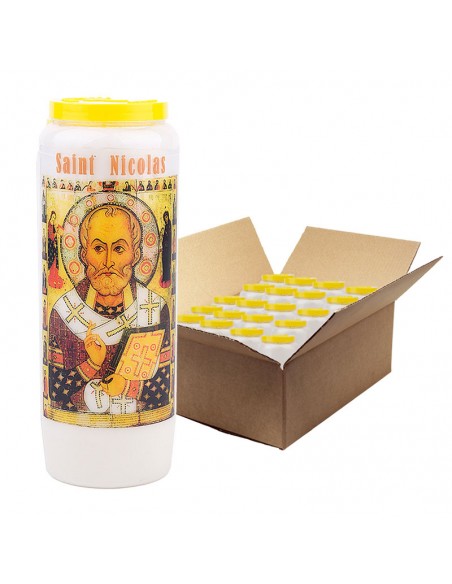 Cirio Novena a San Nicolás modelo 1 - caja de 20 piezas