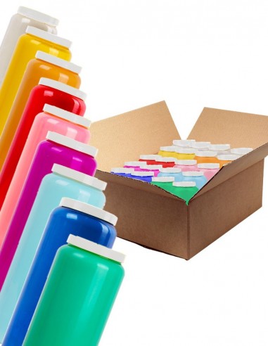 Bougies de neuvaine mix de couleurs - carton 20 pièces