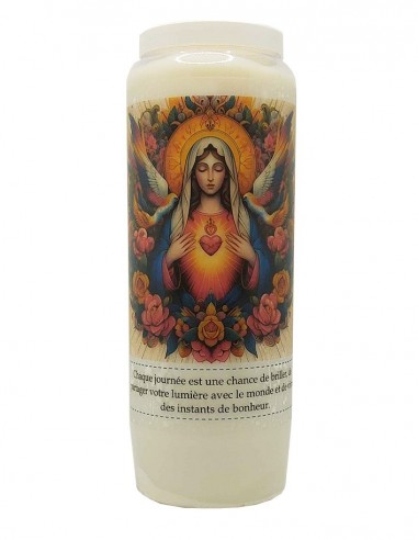 Novena candle to the Sacred Heart of Mary - modern - Rayons of Light