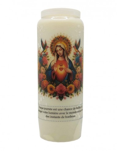 Novena candle to the Sacred Heart of Mary - modern - colibris