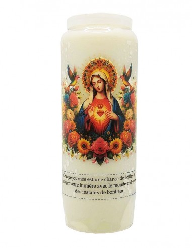 Novena candle to the Sacred Heart of Mary - modern - colibris