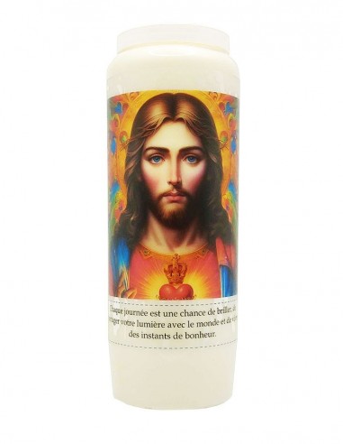 Novena candle to the Sacred Heart of Jesus - Modern face 2